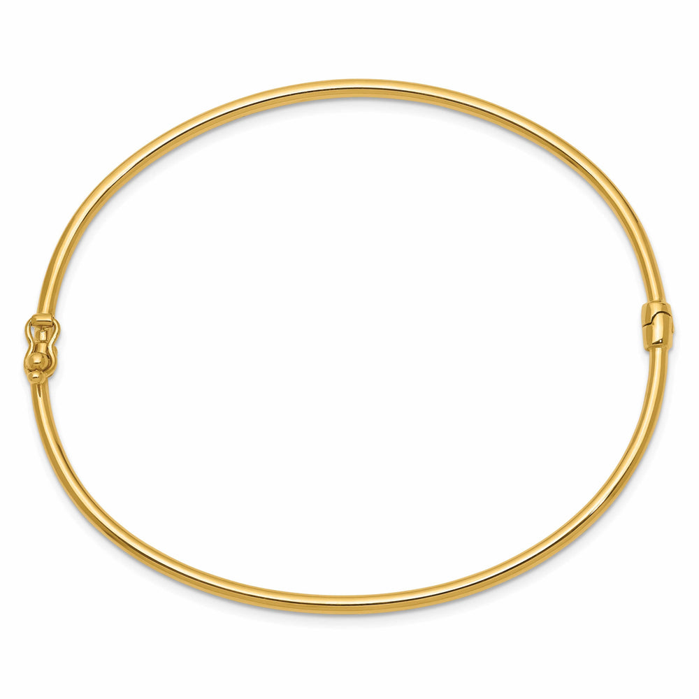 14k Yellow Gold Hinged Bangle Bracelet