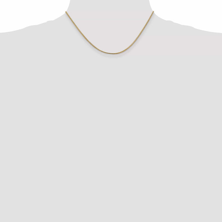 14k Yellow Gold Polished 1.00mm Franco Chain
