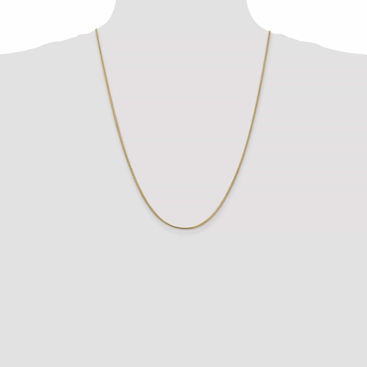 14k Yellow Gold Polished 1.00mm Franco Chain