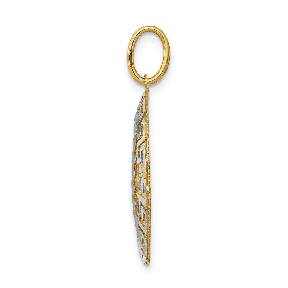 14k Two-Tone Gold Our Lady Of Guadalupe Charm