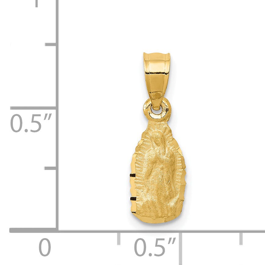 14k Yellow Gold Our Lady of Guadalupe Charm
