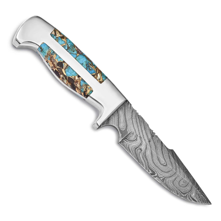 256 Blade Turquoise AbaloneShell Obsidian Knife