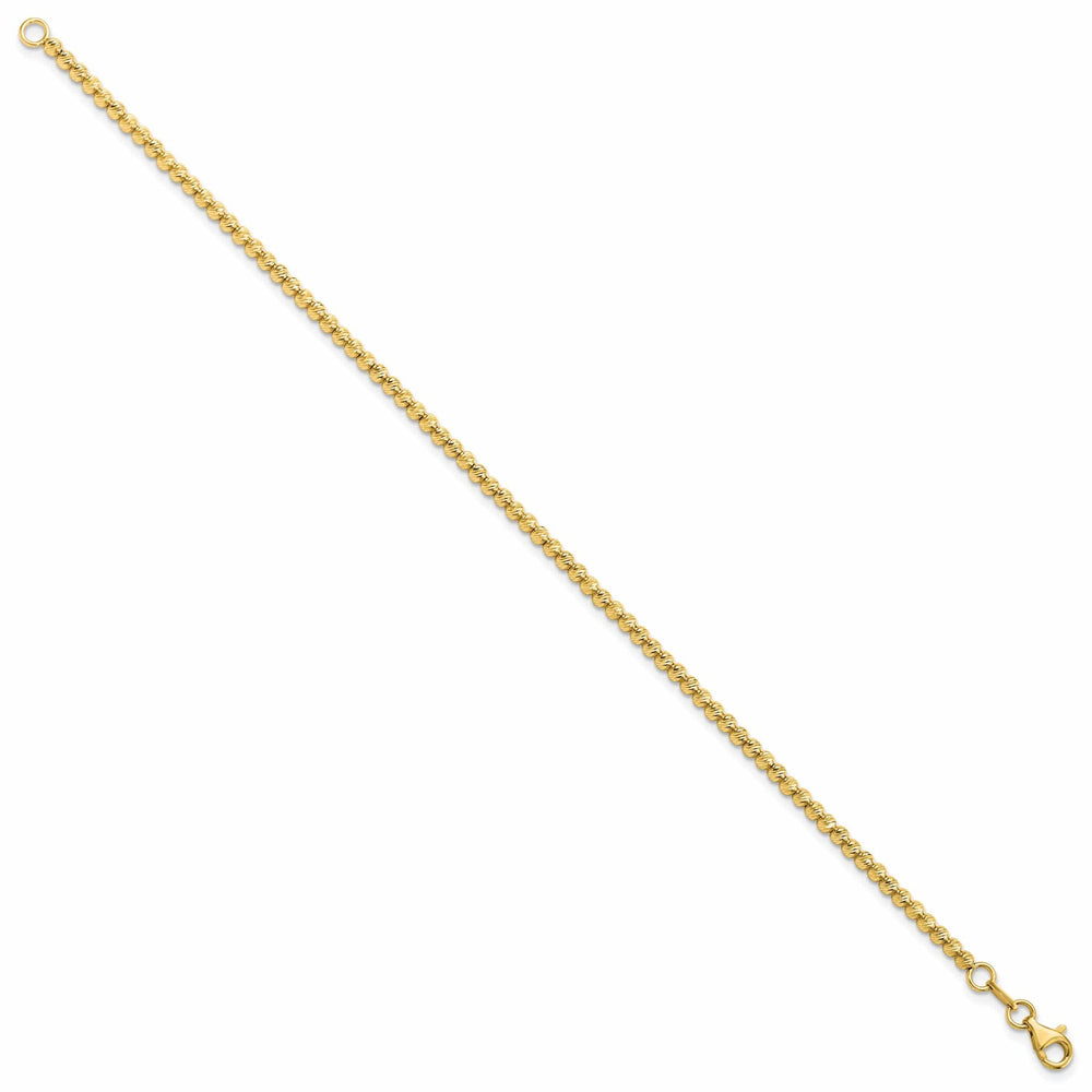14k Yellow Gold D.C Beaded Bracelet