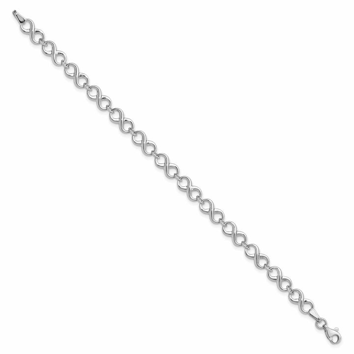 14k White Gold Polished Bracelet