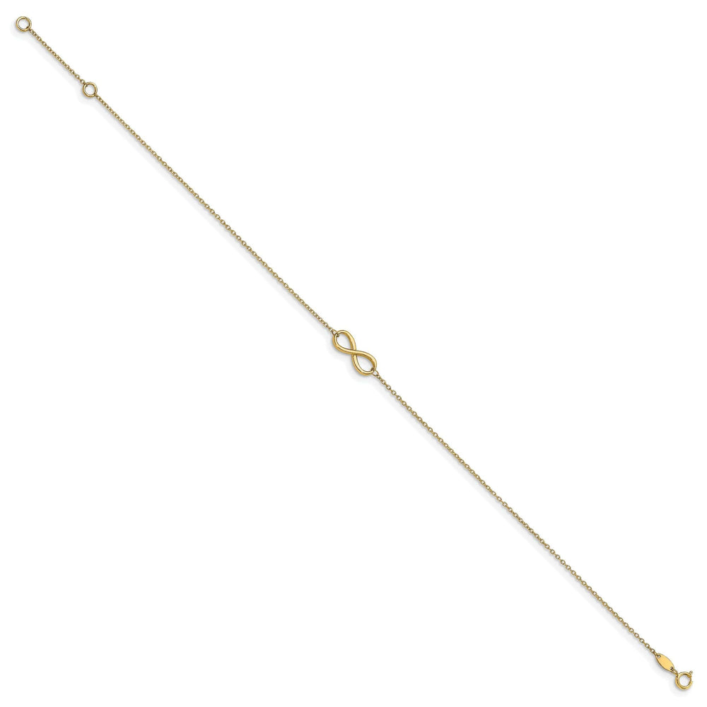 Leslie 14k Yellow Gold Polished Infinity Anklet
