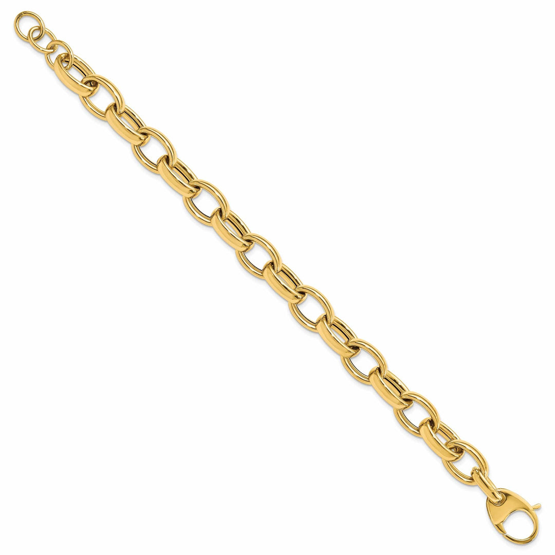 14k Yellow Gold Fancy Link Bracelet
