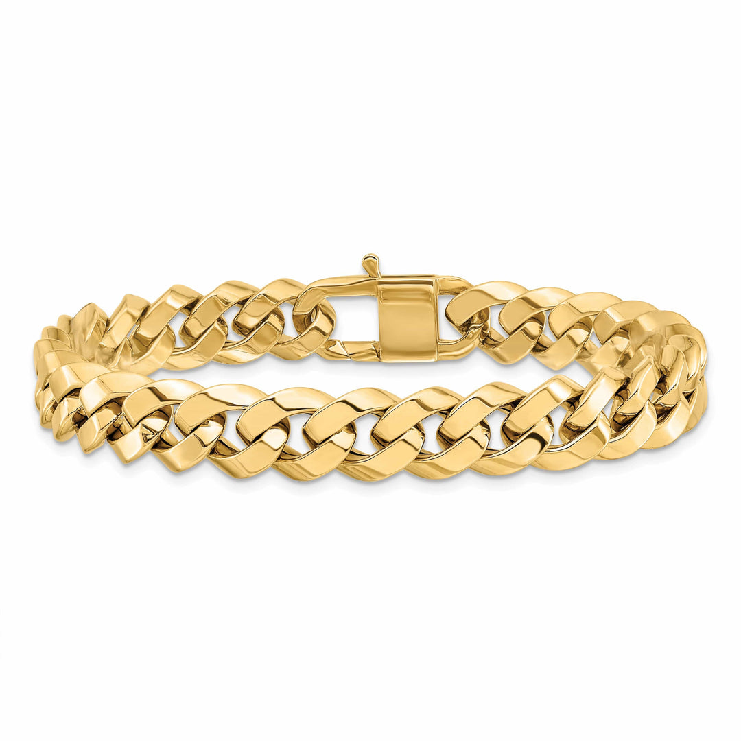14k Yellow Gold Polished Fancy Link Bracelet