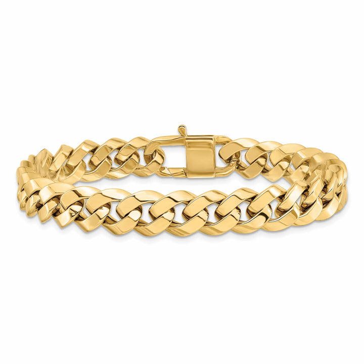 14k Yellow Gold Polished Fancy Link Bracelet