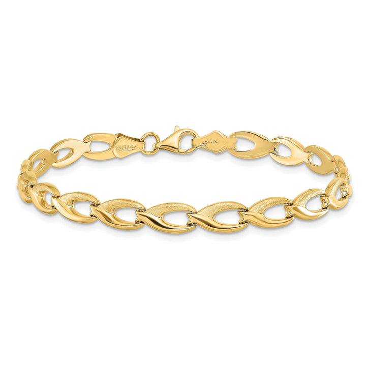14k Yellow Gold Fancy Link Bracelet