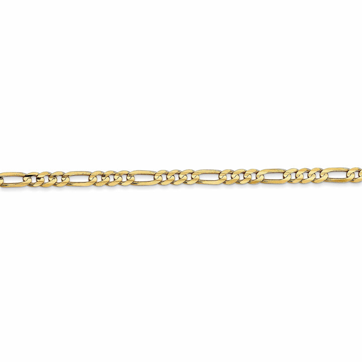14k Yellow Gold 3.00m Concave Open Figaro Chain