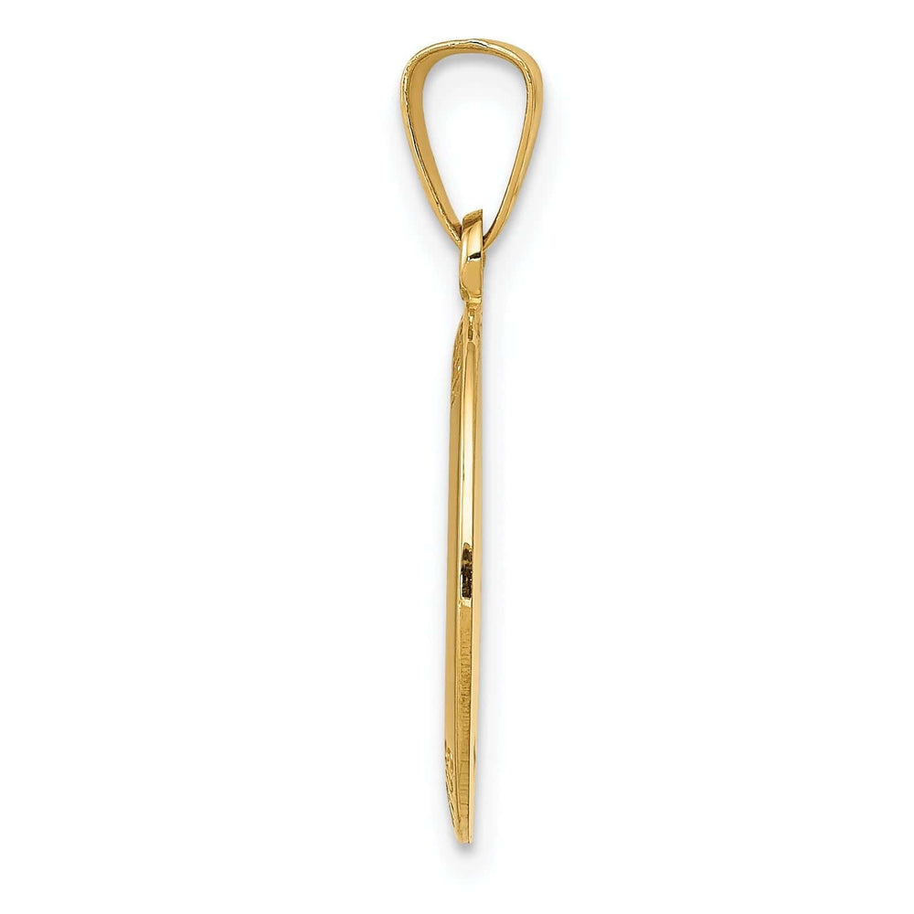 14k Yellow Gold Saint Joseph Medal Pendant