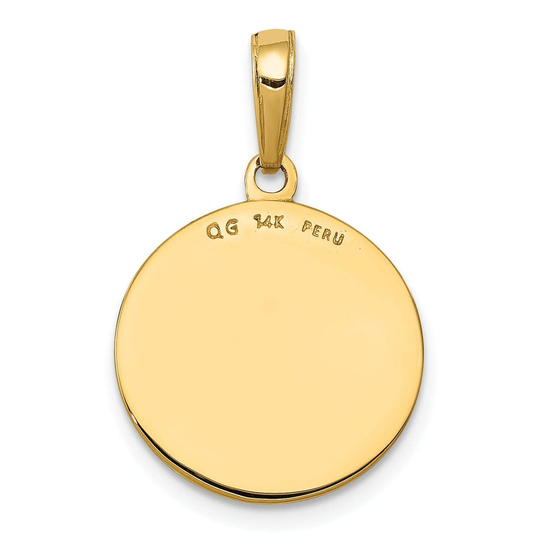 14k Yellow Gold Saint Joseph Medal Pendant