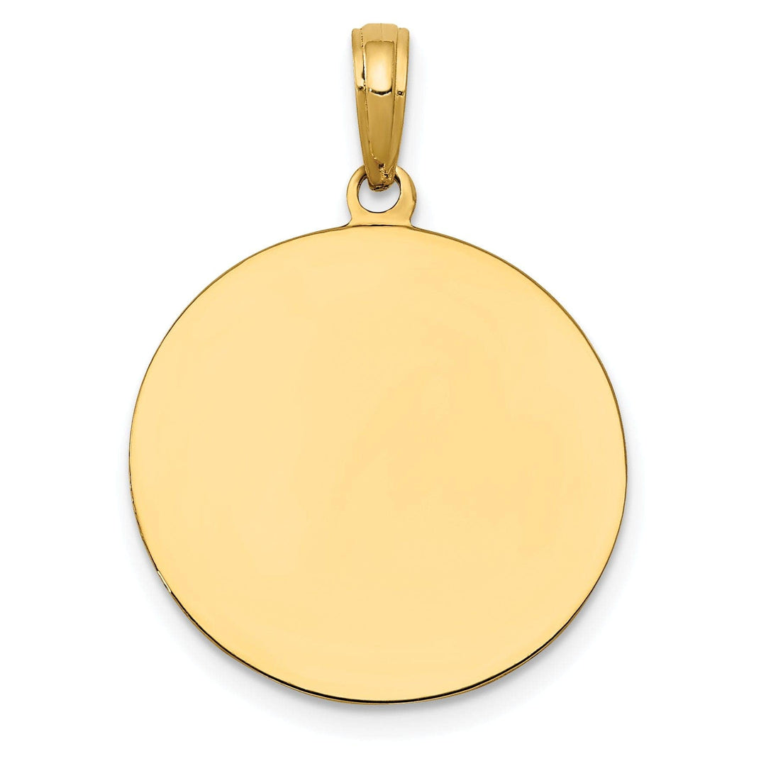 14k Yellow Gold Saint Joseph Medal Pendant
