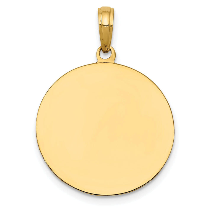 14k Yellow Gold Saint Joseph Medal Pendant