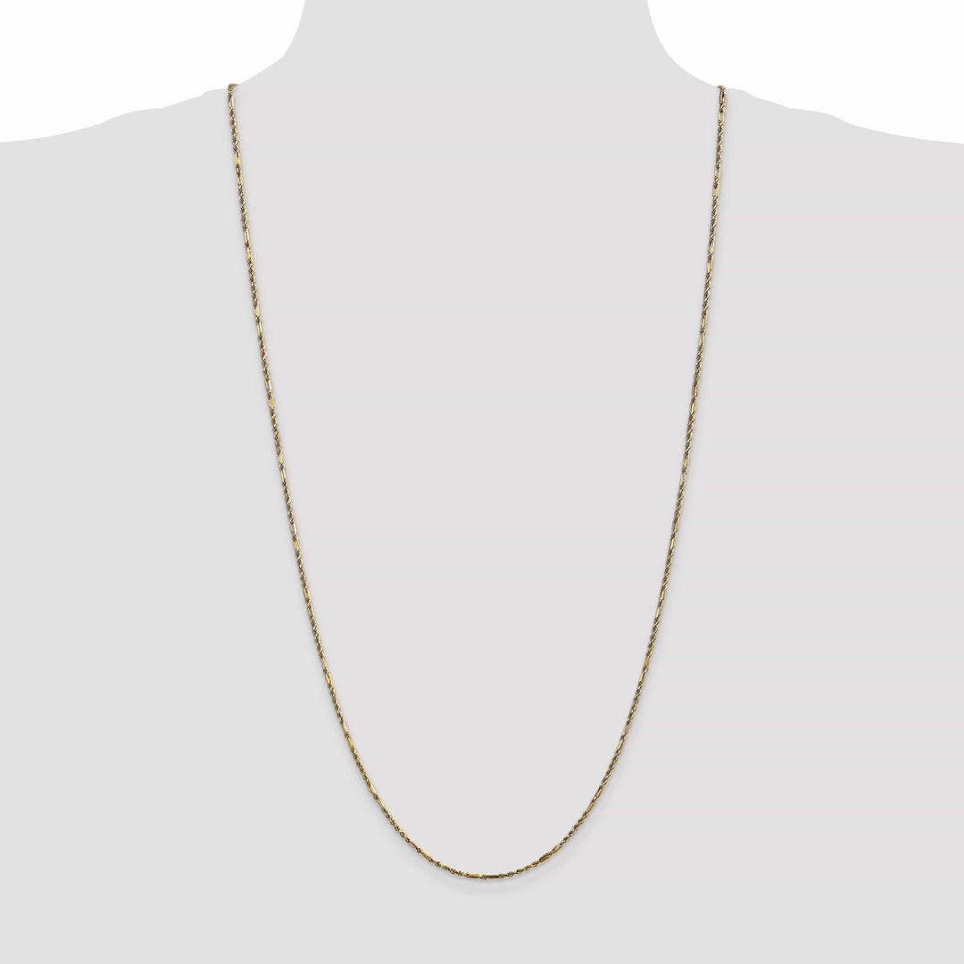 14k Yellow Gold 2.00mm D.C Milano Rope Chain