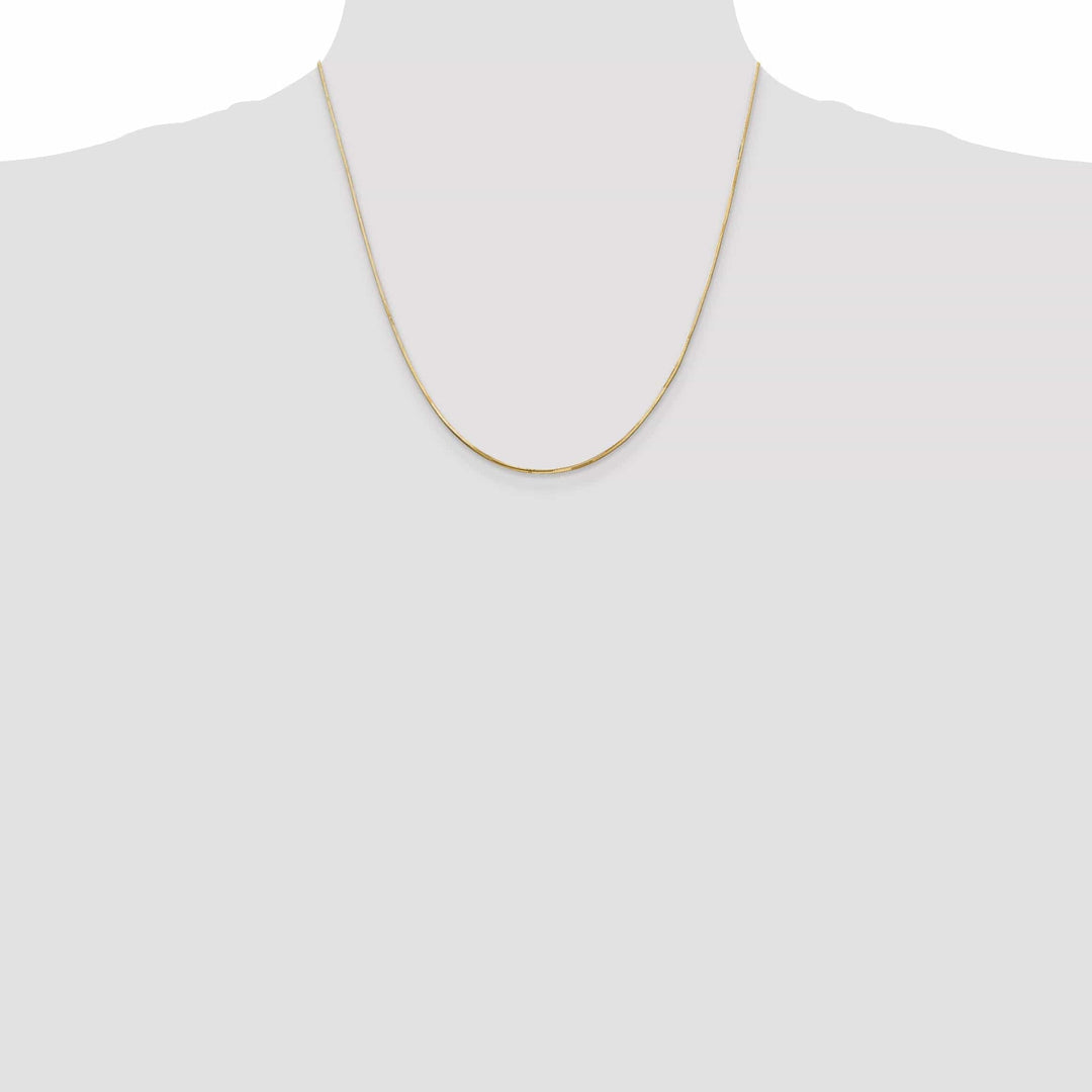 14k Yellow Gold 1.20mm Octagonal Snake Chain