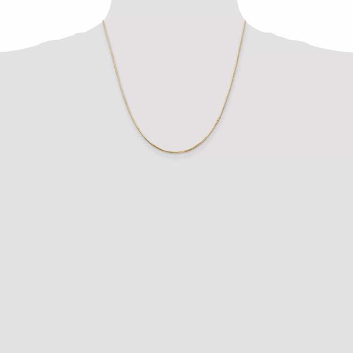 14k Yellow Gold 1.20mm Octagonal Snake Chain