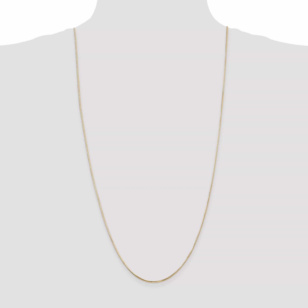 14k Yellow Gold 1.20mm Octagonal Snake Chain
