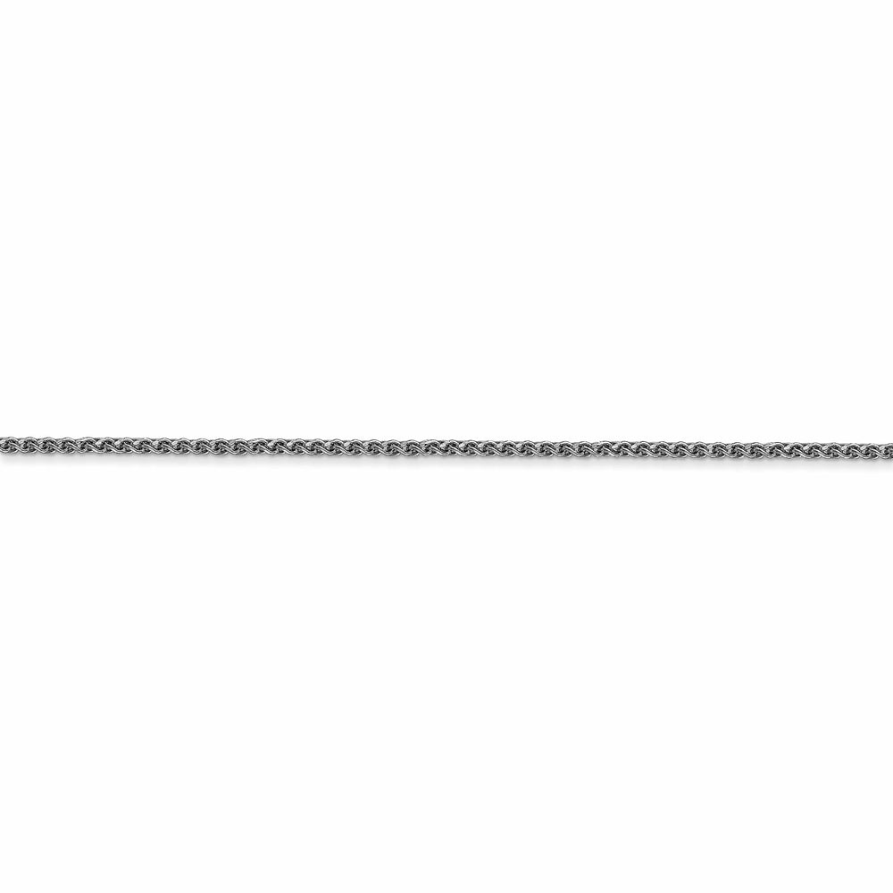 14k White Gold 1.20mm Diamond Cut Spiga Chain