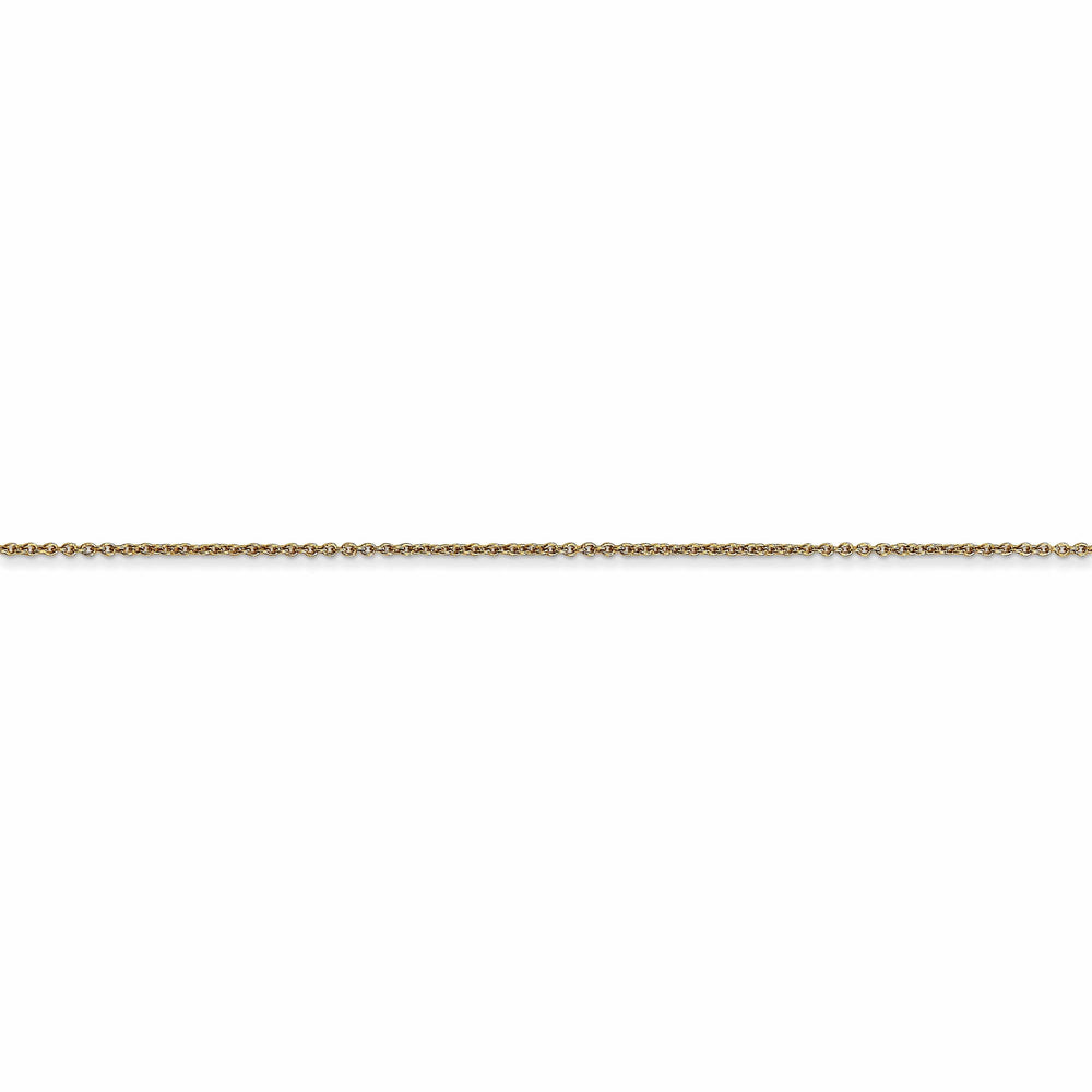 14k Yellow Gold .60mm Solid Polish Cable Chain