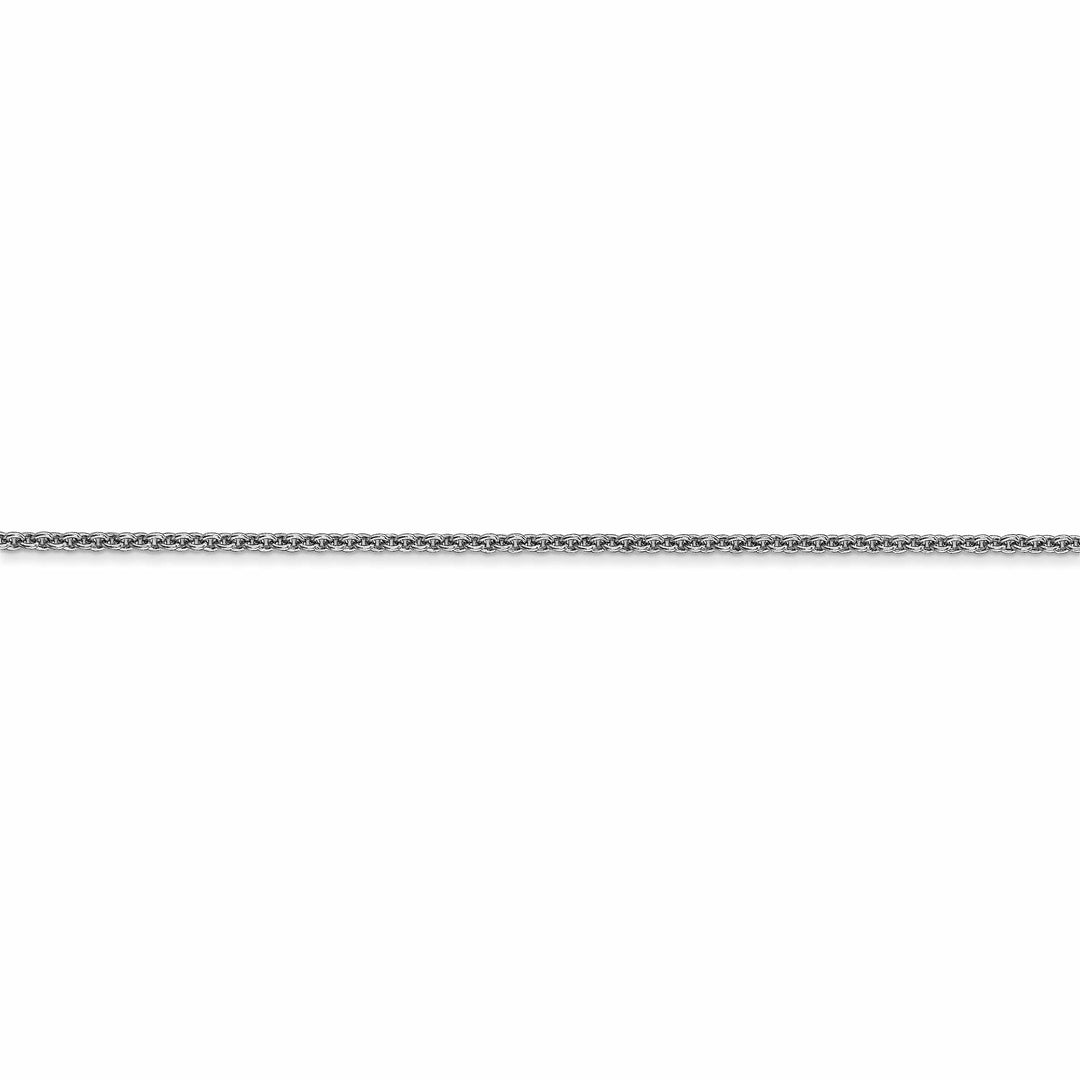 14k White Gold 1.5mm Solid Polish Cable Chain