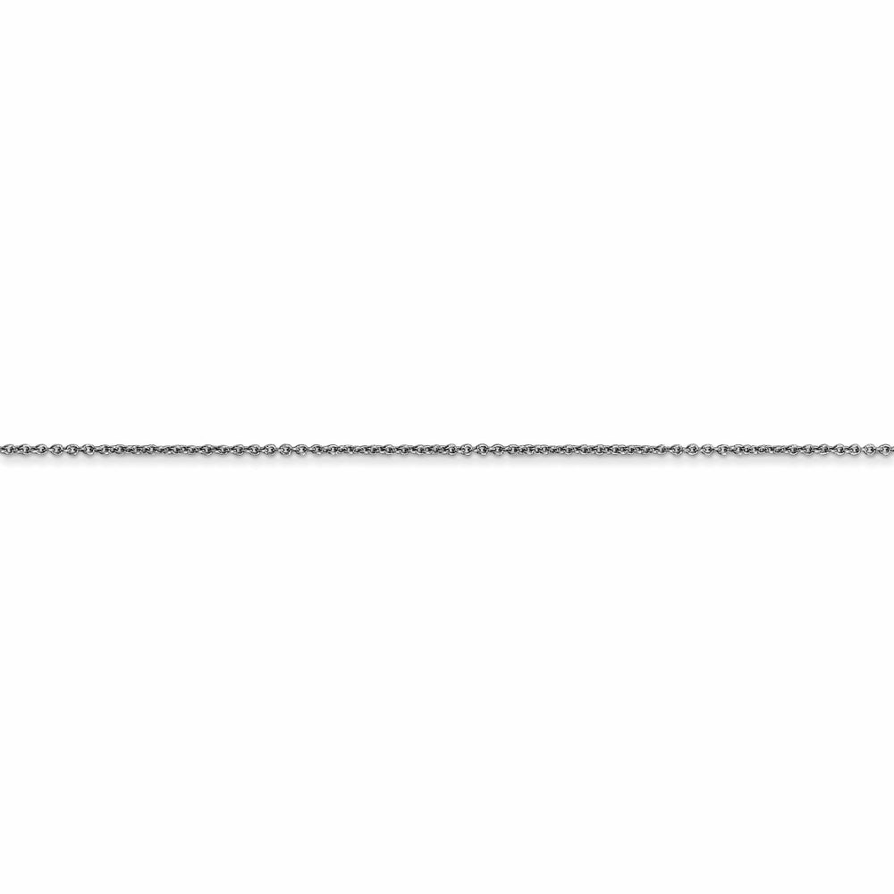 14k White Gold .60mm Solid Polished Cable Chain
