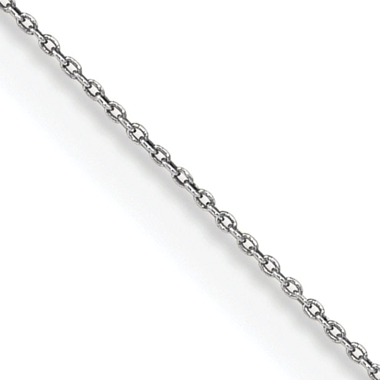 14k White Gold .60mm Solid Polished Cable Chain