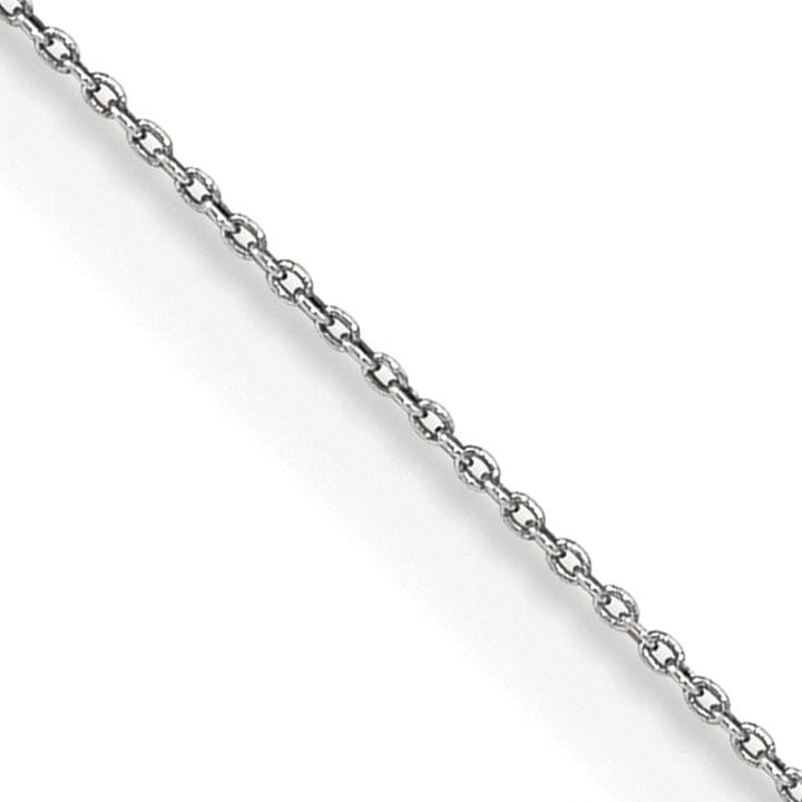 14k White Gold .60mm Solid Polished Cable Chain