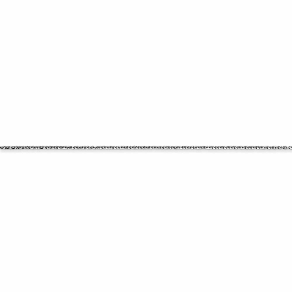 14k White Gold 0.50mm Solid D.C Cable Chain