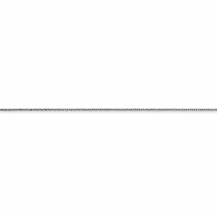 14k White Gold 0.50mm Solid D.C Cable Chain