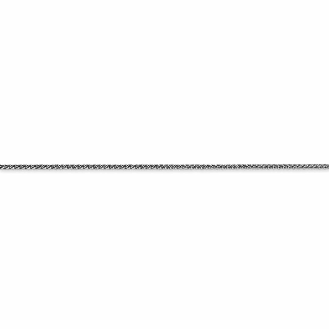 14k White Gold 1.00mm Solid Spiga Chain