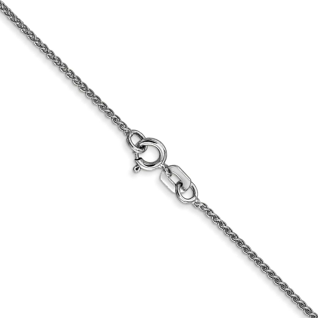 14k White Gold 1.00mm Solid Spiga Chain
