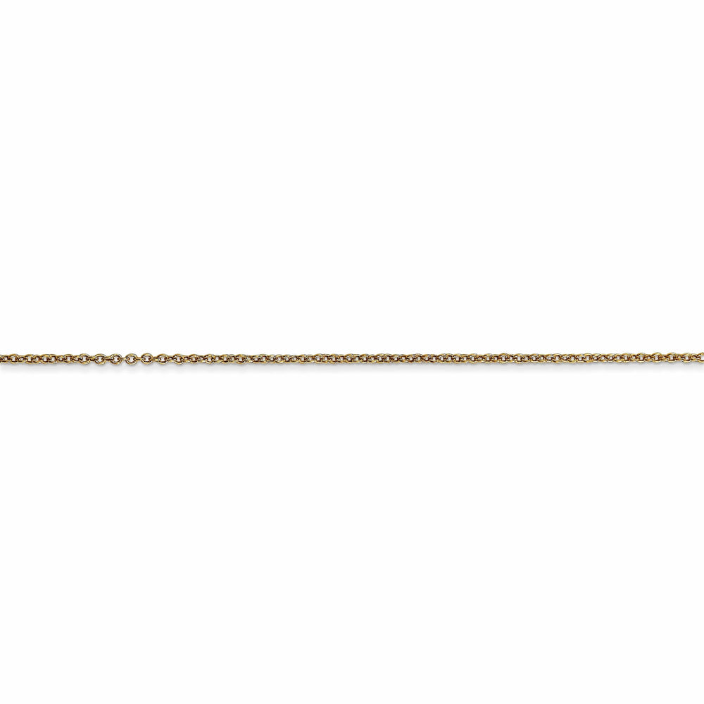 14k Yellow Gold .80mm Solid Polish Cable Chain