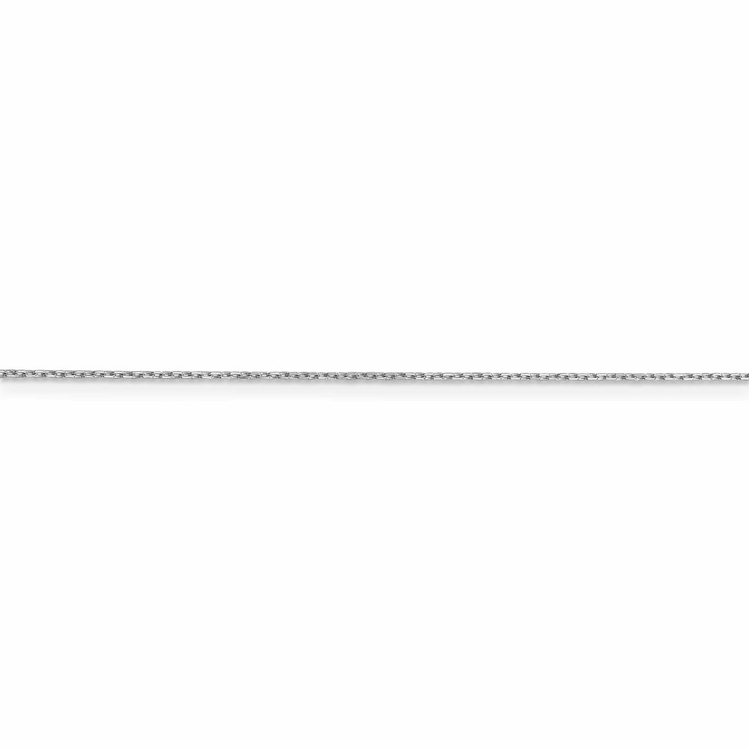 14k White Gold 0.80mm Solid D.C Cable Chain