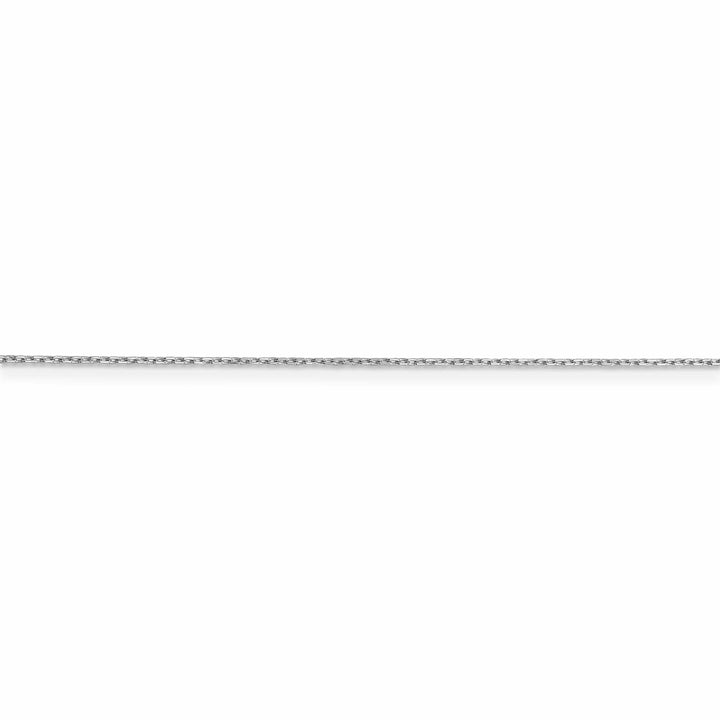 14k White Gold 0.80mm Solid D.C Cable Chain