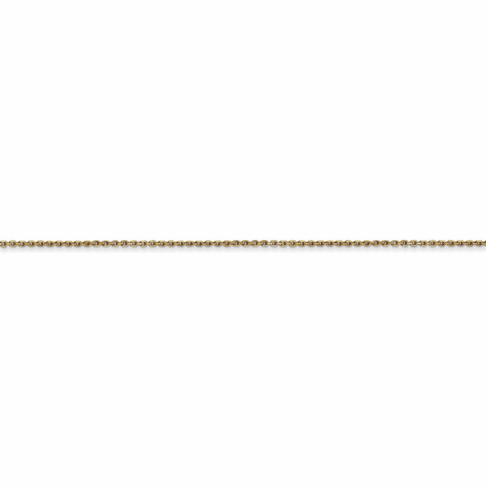 14k Yellow Gold 0.80mm wide Round Link Cable Chain