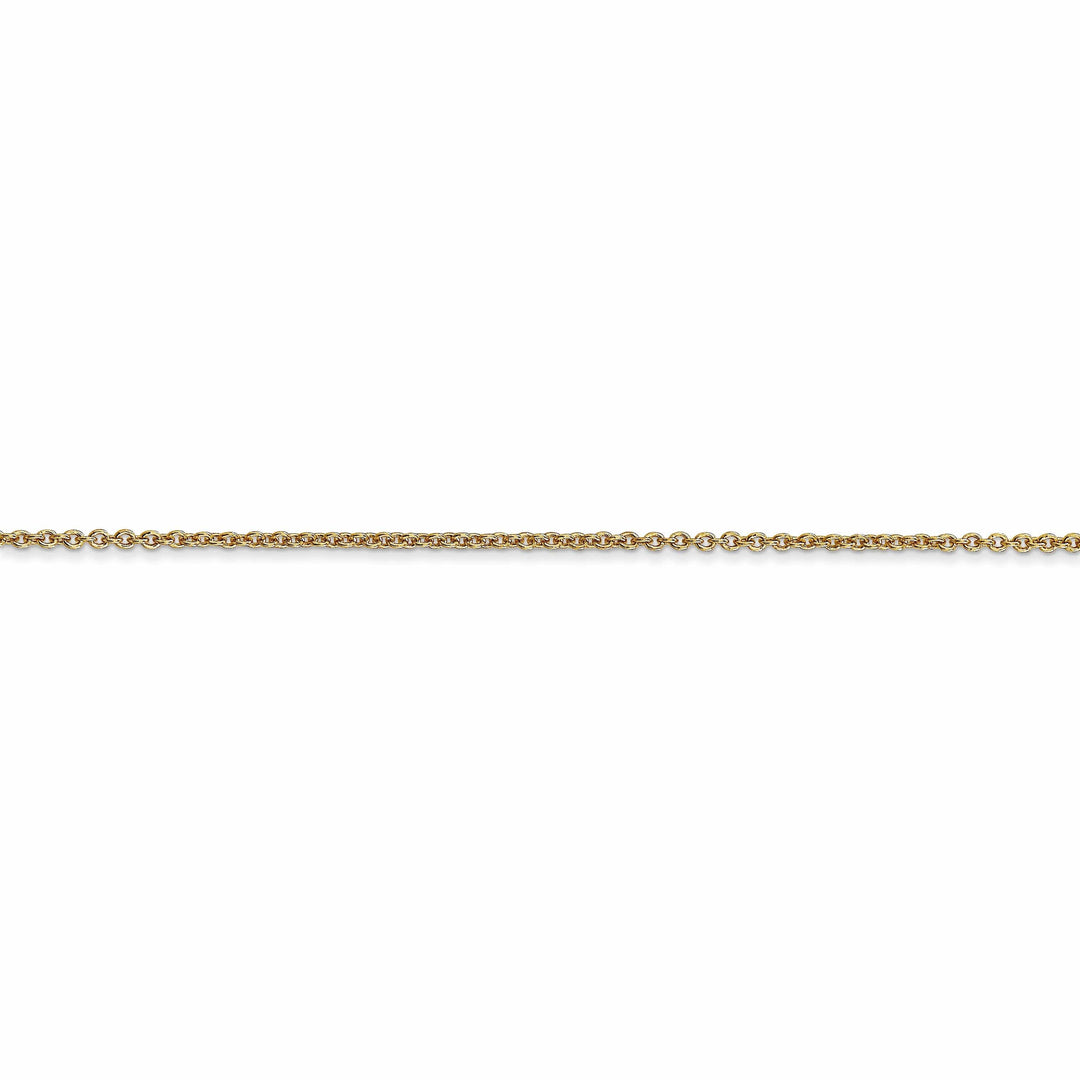 14k Yellow Gold 0.70mm Round Link Cable Chain