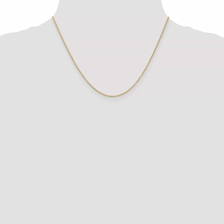 14k Yellow Gold 0.70mm Round Link Cable Chain