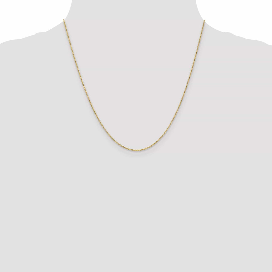 14k Yellow Gold 0.70mm Round Link Cable Chain