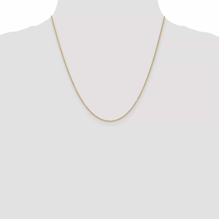 14k Yellow Gold 0.70mm Round Link Cable Chain