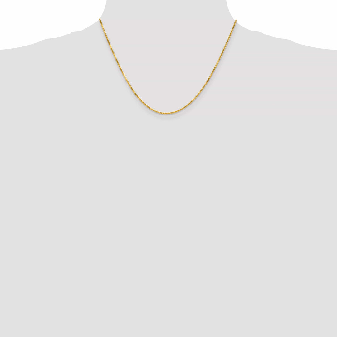 14k Yellow Gold 1.50mm Parisian Wheat Chain