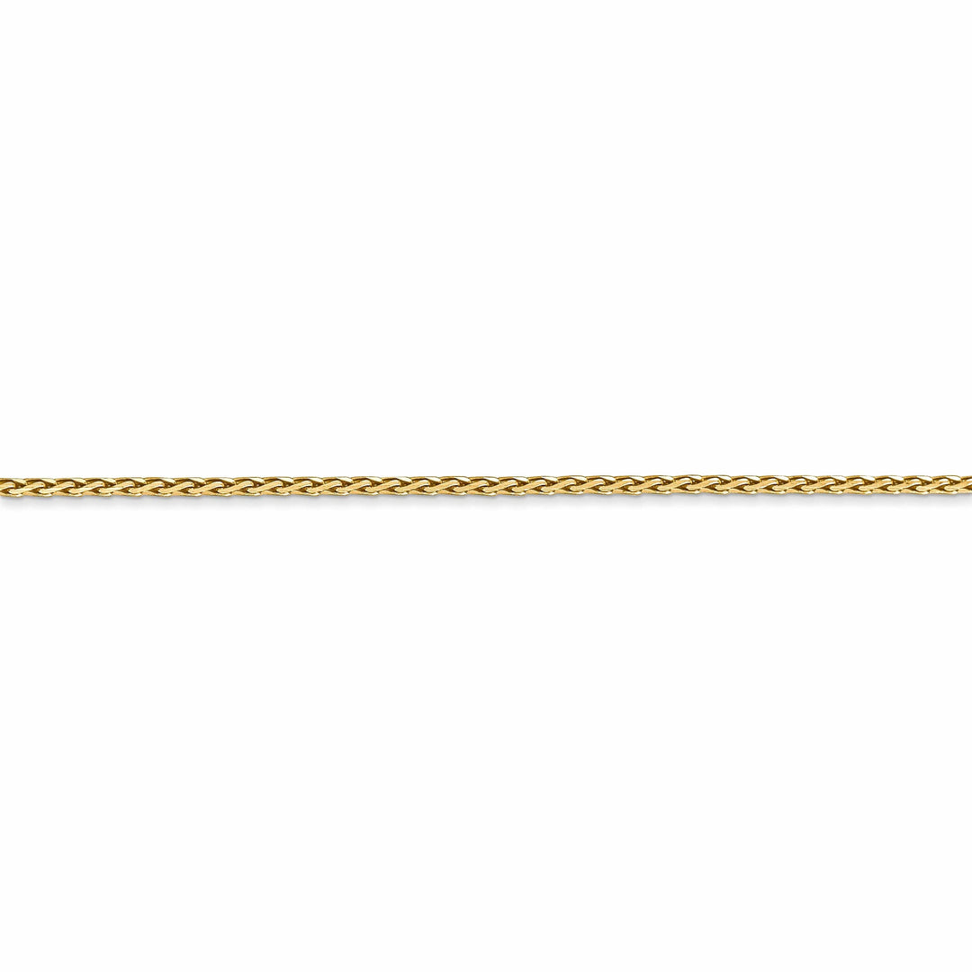 14k Yellow Gold 1.50mm Solid D.C Wheat Chain