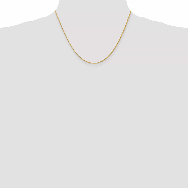 14k Yellow Gold 1.50mm Solid D.C Wheat Chain
