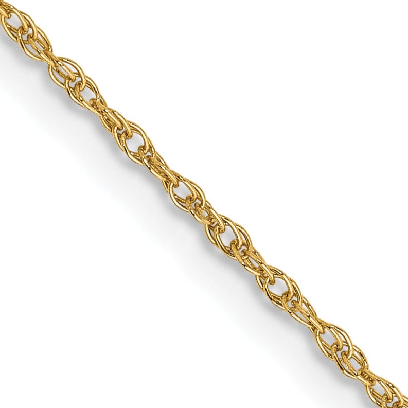 14k Yellow Gold 0.80-mm wide Light Baby Rope Chain