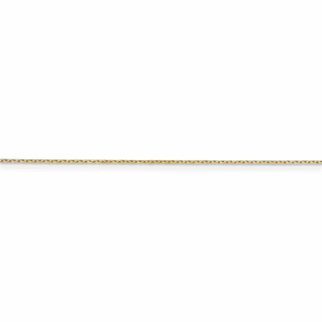 14k Yellow Gold 0.80mm Solid D.C Cable Chain