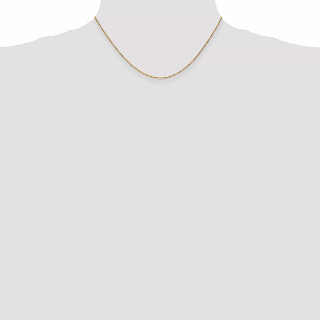 14k Yellow Gold 1.00mm Solid Polish Cable Chain