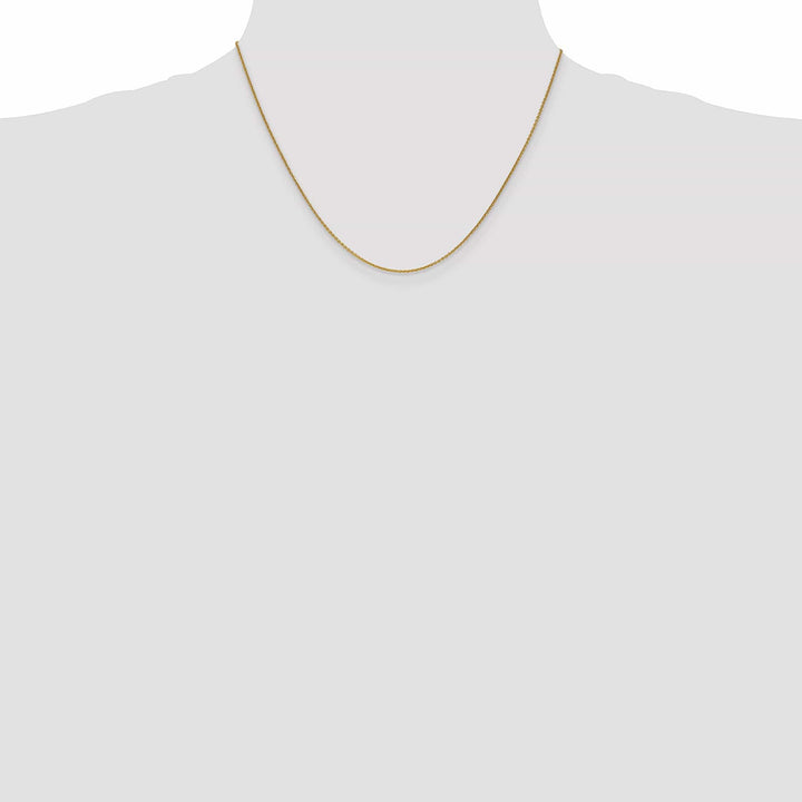 14k Yellow Gold 1.00mm Solid Polish Cable Chain