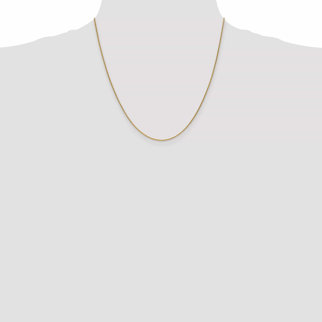 14k Yellow Gold 1.00mm Solid Polish Cable Chain
