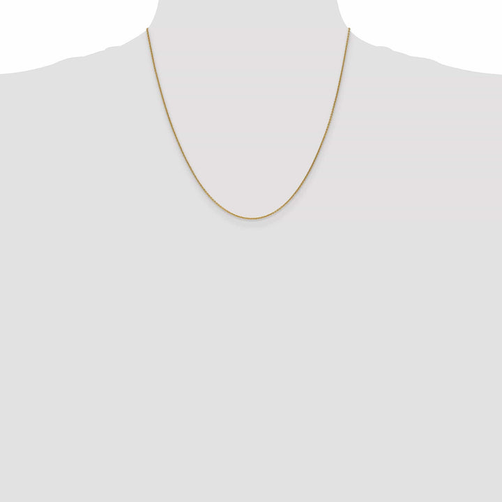 14k Yellow Gold 1.00mm Solid Polish Cable Chain