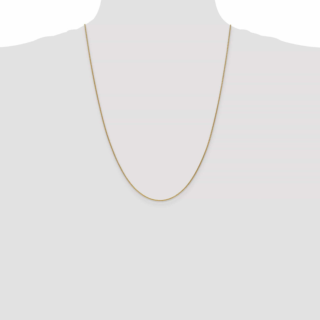 14k Yellow Gold 1.00mm Solid Polish Cable Chain